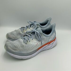 Hoka One One Clifton 8 Blue Fog Shoes Sneaker Sz 11B Gym Athletic